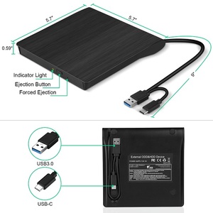 USB 3.0 Type-C便携式CD/DVD +-RW磁盘驱动器外部CD驱动器，用于笔记本DVD ROM刻录机读取器DVD播放器 - Product Image 5