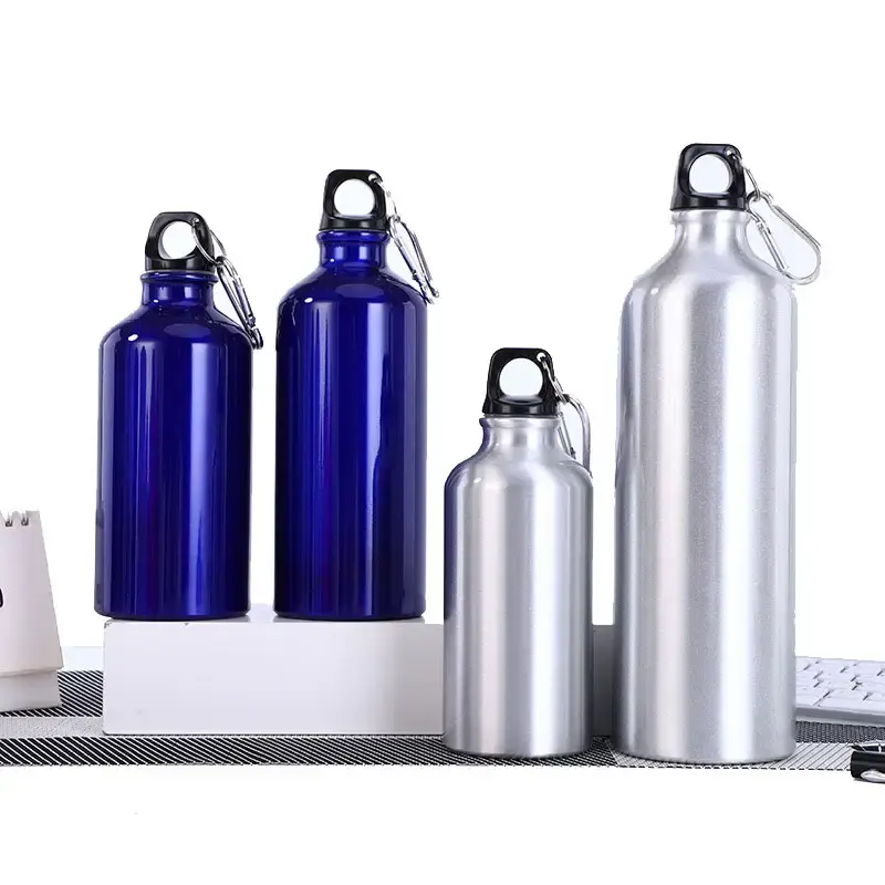 ขวดน้ำอลูมิเนียมปราศจากสาร BPA สุญญากาศความจุ500มล. 750มล. 1000มล. กำหนดสีได้ตามต้องการ