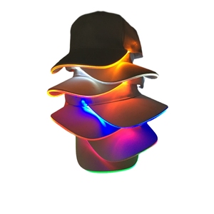 Custom Embroidery 6 Panel Hip Hop Mens Blank Black Lighted Led Baseball <strong>Cap</strong> - Product Image 2