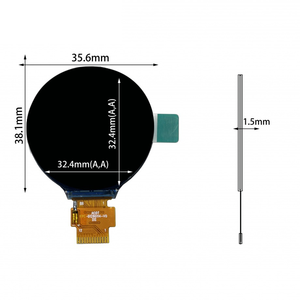 Piccolo modulo Display LCD Full IPS rotondo da 1.28 pollici circolare TFT LCD 240*240 IPS SPI display interfacelcd - Product Image 2