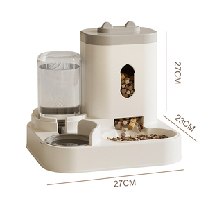 Hutumi Nieuwe Binnenhuisdierproduct Automatische Kattenvoer Waterdispenser Set Zwaartekracht Huisdier Zelfvoeder Voor Kleine Middelgrote Katten Honden Binnenshuis - Product Image 5