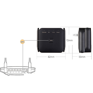 CJ36 2.4Ghz <strong>5Ghz</strong> Wireless WiFi Repeater 1200Mbps Router Wifi Booster Long Range Extender 2.4G 5G <strong>Wi</strong>-<strong>Fi</strong> Wifi Extender Booster - Product Image 5