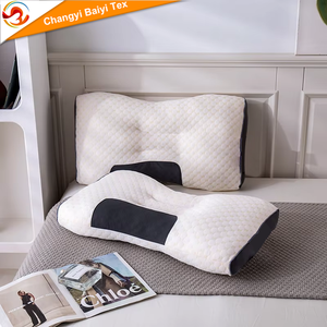 Home Use Non-Collapse Pillow Core SPA <strong>Sleep</strong> <strong>Aid</strong> Pair Neck Protection Hotel Massage Feather Silk Pillow Solid Pattern - Product Image 3