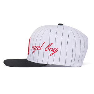 قبعة لسان مسطحة بشعار تطريز مخصص ، قبعة رياضية ترفيهية أنيقة ، قبعة ارتداد لأداء رقص الشوارع ، قبعة الاتجاه - Product Image 4