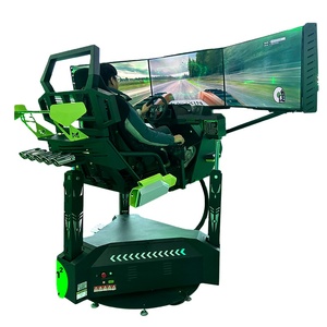 Simulador de realidad virtual, fabricante de máquinas, simulador de carreras de coches de conducción con 3 pantallas, simulador de movimiento de cabina de carreras sim - Product Image 1