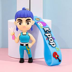 3D phim hoạt hình Thợ Săn quỷ cao su Keychain Kpop phim hoạt hình Mặt dây chuyền móc khóa cho túi móc khóa - Product Image 5