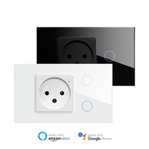 AVATTO Wifi 1Gang <strong>2</strong> Gang Smart Home Wall Plugs with <strong>Switch</strong> Socket Smart Tuya Israel Standard Sockets and <strong>Switch</strong> - Product Image 1