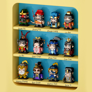 三国時代DIYプラスチック製ビルディングブロックセット1:18スケール歴史的中国建築モデルおもちゃ教育用おもちゃキット - Product Image 3
