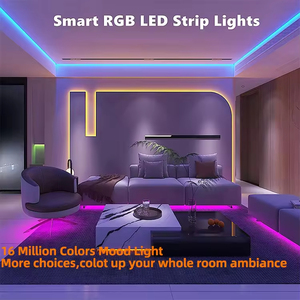 ราคาโรงงานกระเบื้อง IP65 WS2812 WS2812b กันน้ำติดตั้งได้สายไฟ LED 2812 IC 5V 60LED 30 60 144พิกเซล IP20 RGB - Product Image 2