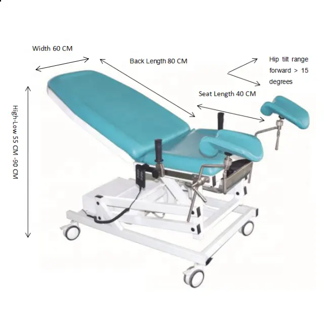 Cama de exame gynecológica, cama elétrica multifunção cama de maternidade cama