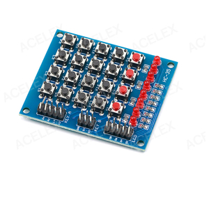Tastiera a matrice 4x4 modulo Array 16 pulsanti chiave 8LED accessori Kit per 4*4 Tasten per schede di formazione - Product Image 2