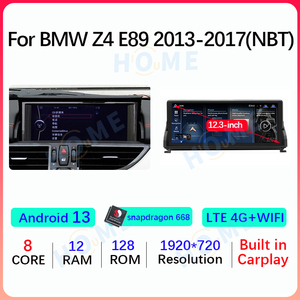 10,25 "/12,3" Android 13 Qualcomm Autoradio Multimedia Player Apple Carplay für BMW Z4 E89 2007-2017 GPS Navigation DSP 4G - Product Image 6