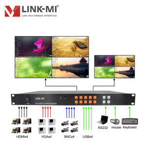 Multiviewer 4x1 Entradas HDMI/VGA/CVBS/USB Pantalla cuádruple de video HD para monitor de pantalla LCD Multiviewer HDMI 4 en 1 Salida Interruptor HDMI