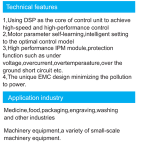 220-240v 0.75-2.2kw Max300 From Inomax IP Degree of protection IP20 <strong>Variable</strong> <strong>Speed</strong> Drive for Manufacturing Automation <strong>Control</strong> - Product Image 3