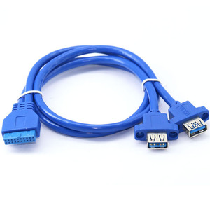 Panel frontal USB 3,5 "Ranura de disquete 2x USB 3,0 20Pin USB 3,0 Adaptador de cable
