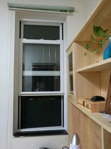 Amerikanisches PVC/UPVC-Doppelglas-Seitens chiebe fenster mit Kunststoff rahmen für Gebäude-und Wohn strukturen - Product Image 4