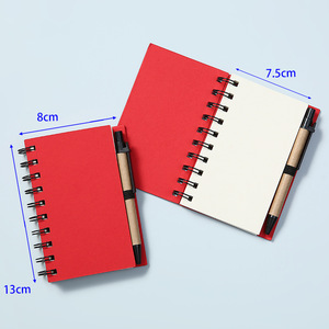 在线批发高品质牛皮纸迷你螺旋记事本，带空白内页儿童笔记 - Product Image 3