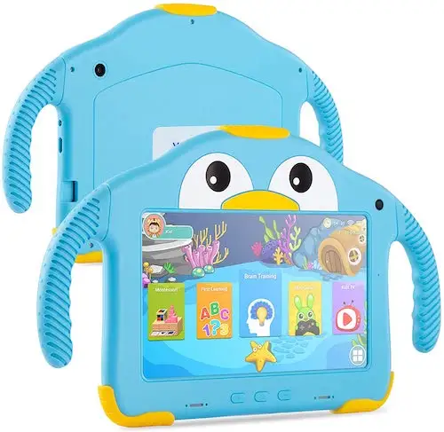 Ebay meilleure vente enfants éducation OEM Android 10.1 7 pouces 8 heures jouer protection des yeux écran tactile éducatif enfants tablette
