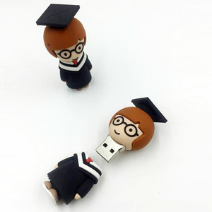廉价批发卡通PVC 3D定制Usb棒个性化Usb闪存驱动器8gb 2D卡通人物形状usb