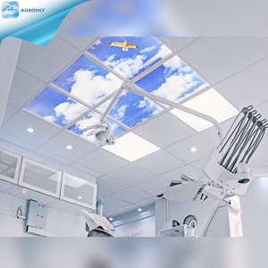 AUXOSKY Led duvar çerçeve resim tavan gökyüzü açık mavi duvar kağıdı yapay sanal çerçevesiz Led Ceil ışıklık paneli - Product Image 3