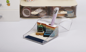 Bloc de notas adhesivas, campana creativa, torre de tambor, calendario semanal, bloque de papel, casa del árbol, Bloc de notas 3D, Cubo de notas con caja de regalo al por menor