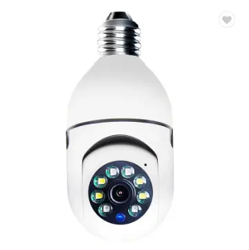 الأمن wifi كاميرا IP CCTV فيديو مراقبة HD 1080P 360 بانورامي للرؤية الليلية اتجاهين الصوت كاميرا مصباح كهربائي