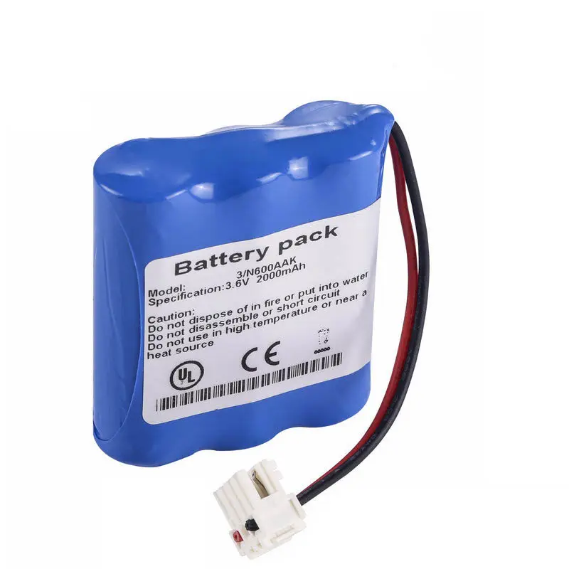 3,6 V 2000mAh Reemplazo NI-MH casmed 3/N600AAK Batería de bomba de jeringa médica para b-braun NI-AA2000MAH