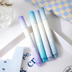 Gradual Color <strong>Highlighters</strong>,<strong>Chisel</strong> <strong>Tip</strong> Marker <strong>Highlighters</strong>,for Journal Bible Notes,Assorted Color,4-Pack - Product Image 5