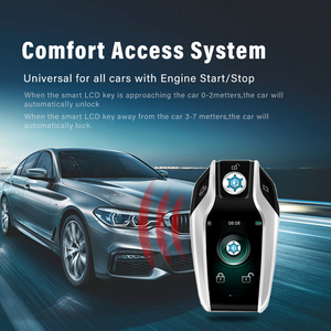 For <strong>BMW</strong> Style Wireless Comfort Access <strong>Key</strong> Entry Universal Modified Smart Remote LCD <strong>Key</strong> with Multi-language - Product Image 4
