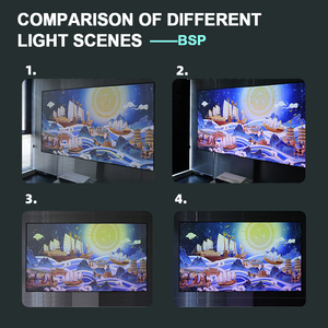 Pantalla de proyector Wupro de 70-130 pulgadas de última generación BSP Seamless PET Crystal ALR 16:9 UST 4K UHD Pantalla de proyector de marco fijo - Product Image 3