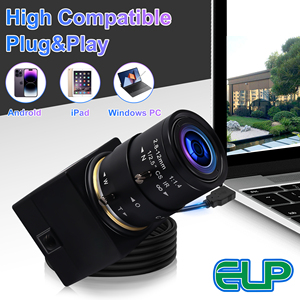 ELP 4K HDUSBカメラ可変焦点ウェブカメラ2.8-12mm光学ズームカメラ38 * 38mmサイズミニカメラ - Product Image 6