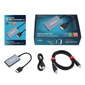 适用于PS2 PS1 PlayStation 1/2游戏机的Bitfunx PS2至HDMI兼容视频转换器适配器，带RGB至YPbPr开关电缆 - Product Image 3
