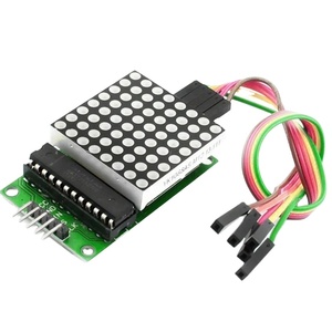 Módulo de matriz de puntos LED MAX7219, módulo de Control de pantalla LED MCU 8*8 para módulo de interfaz Arduino 5V, entrada de salida, cátodo común - Product Image 2