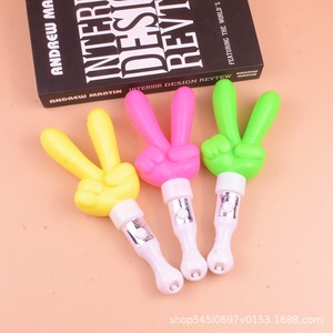 Hot bán New sáng cắt kéo tay huỳnh quang Rod <span class=keywords><strong>LED</strong></span> chiến thắng Glow Sticks sáng nhấp nháy ánh sáng Sticks đối với Đảng buổi hòa nhạc - Product Image 2