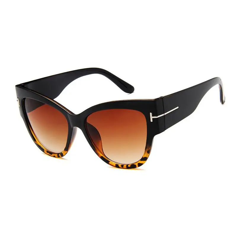 블랙 패션 브랜드 편지 T 오버 사이즈 선글라스 여성 태양 안경 선글라스 2021