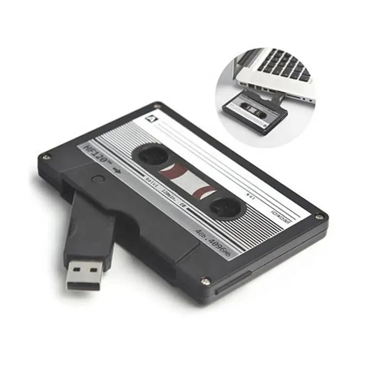 Flash drive usb cassette con logo Personalizzato