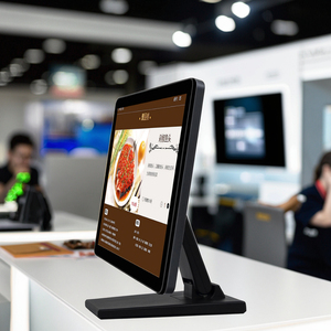 Treo tường 17 inch hiển thị cảm ứng điện trở Màn hình <span class=keywords><strong>LCD</strong></span> màn hình loa Studio cổng USB máy tính để bàn di động màn hình với gấp cơ sở - Product Image 1