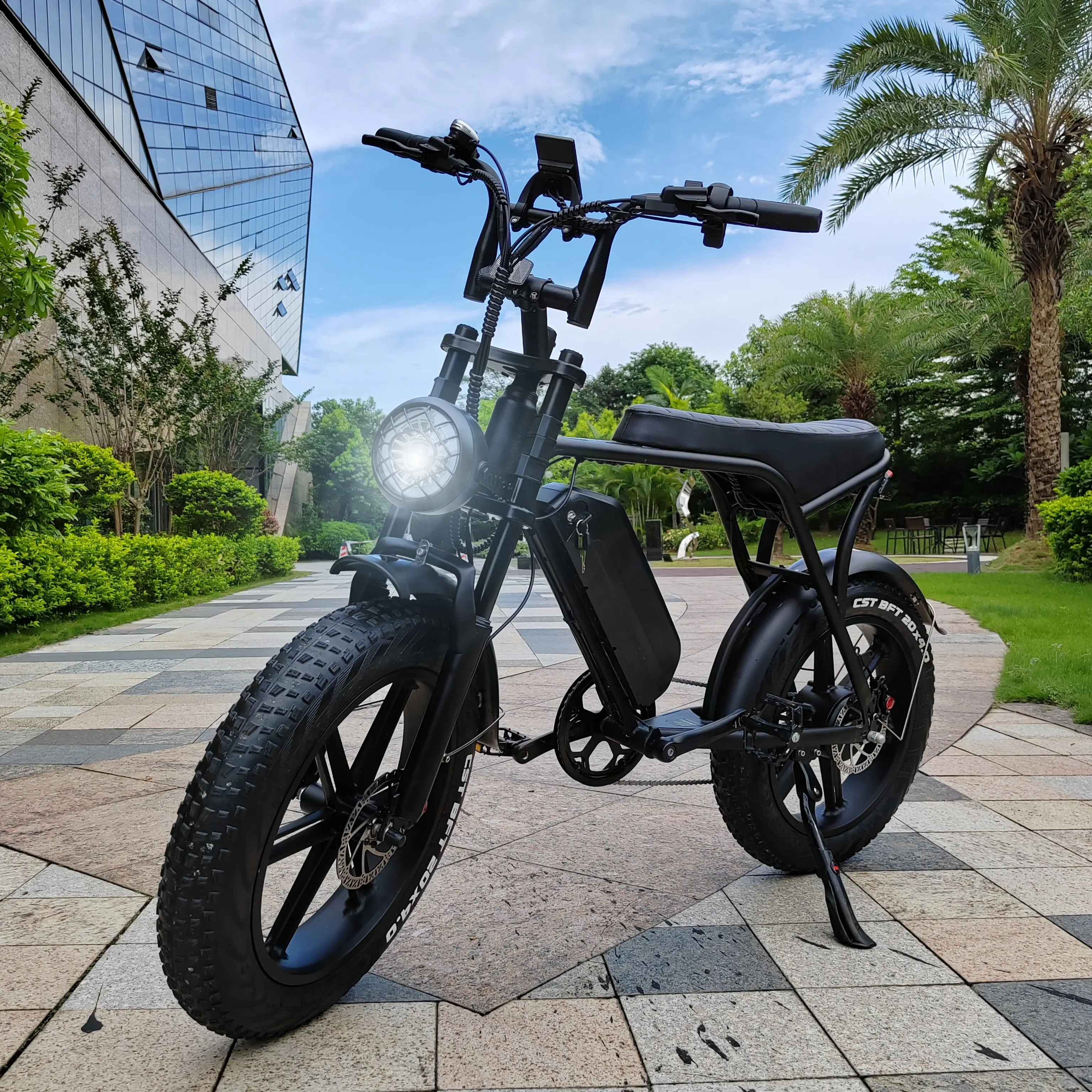 EU 미국 창고 1000w 레트로 먼지 지방 타이어 전자 자전거 OUXI V8 H9 2.0 장거리 20*4.0 "오프로드 전기 자전거 250w Fatbike 25 km/h