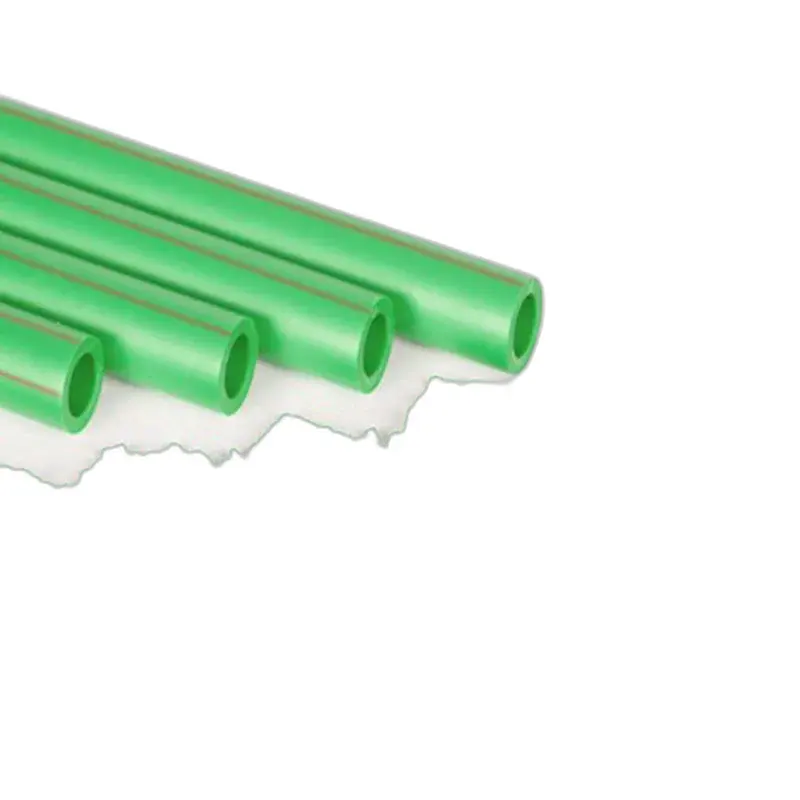 Accesorios de tuberías de agua caliente PPR verde blanco de alta calidad Tubos de plástico de alta calidad