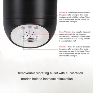 Vibrierender saugender Vibrator Echte Taschen muschi Vagina Männlicher Mastur bator Masturbation becher Erwachsener - Product Image 2