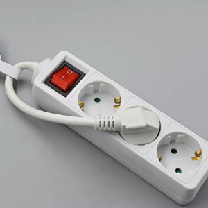 German <strong>Socket</strong> with 250V 16A Overload Protection Multifunctional 3/4/5/6 <strong>Way</strong> Extension <strong>Socket</strong> <strong>1</strong>.5m/3m/5m Cable EU Plug 3 Outlets - Product Image 1