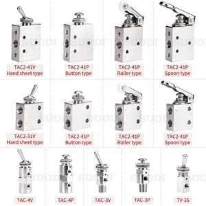 2 pozisyon 3Way pnömatik düğme kontrol vanası manuel anahtar TAC mekanik hava valfi - Product Image 4