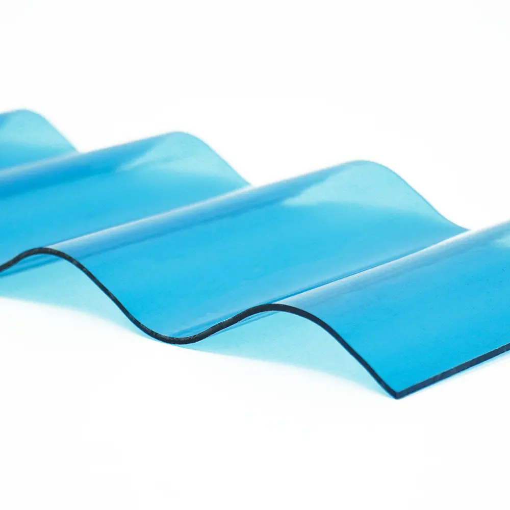 Pannelli in policarbonato ondulato in policarbonato flessibile flessibile e trasparente ad alta resistenza