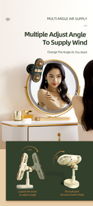 Retro cổ điển ghế xe nôi Máy chạy bộ Du Lịch Mini Clip Fan 3 Tốc độ có thể sạc lại nhỏ cá nhân ngoài trời bàn cầm tay Quạt làm mát - Product Image 4