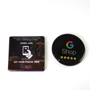 สติกเกอร์แท็กรีวิวจาก Google สามารถปรับแต่งได้13.56MHz กันน้ำอีพ็อกซี่รีวิว Google NFC การ์ด NFC - Product Image 1