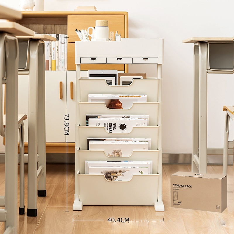white - 3 drawers without wheels