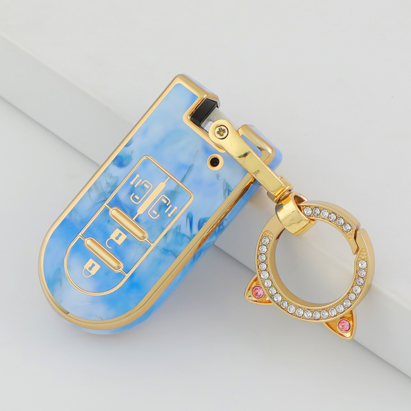 Blue+Key Ring
