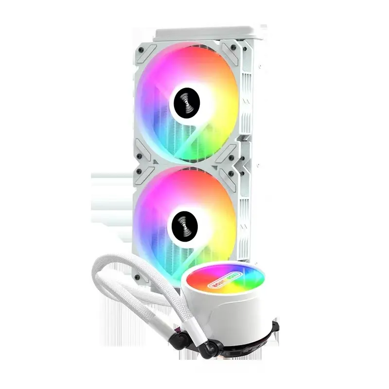 Hongyi logo oem 120 240 360mm, Kit Pc pendingin air dengan kipas rgb 240mm pendingin air CPU untuk game Pc