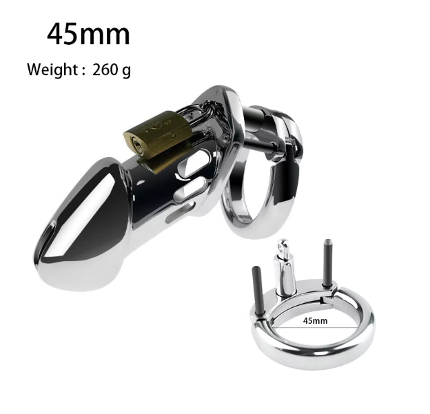 Plata-Jaula grande + anillo de 45mm