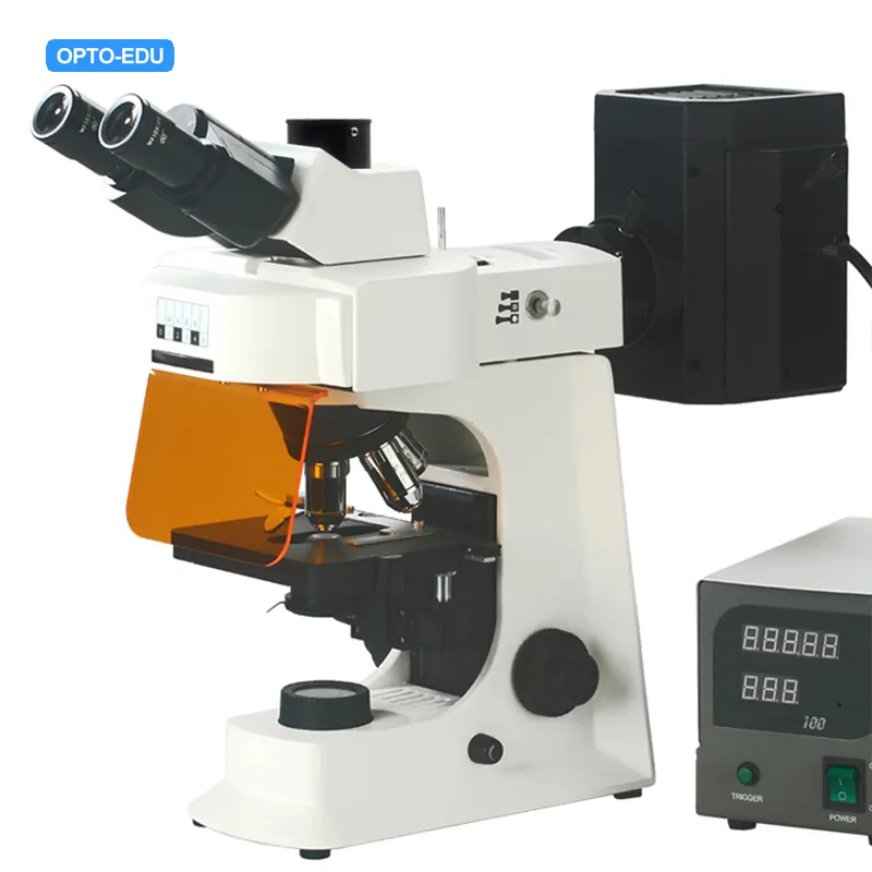 OPTO-EDU A16.2601-T2 di Alta Qualità Biologica Microscopio a Fluorescenza